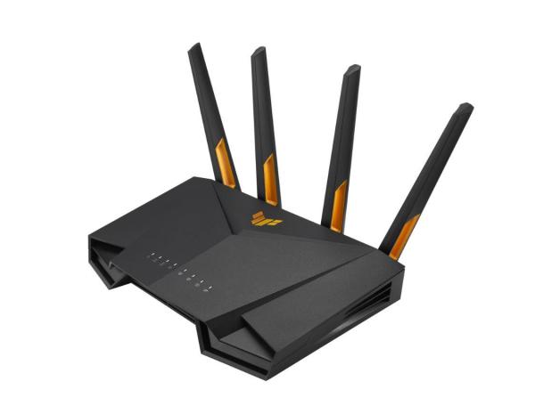 Asus tuf gaming ax3000 dual band wifi 6 gaming router, tuf-ax3000, network standard: ieee 802.11a, ieee 802.11b, ieee 802.11g, wifi 4 (802.11n), wifi 5 (802.11ac), wifi 6 (802.11ax), ipv4, ipv6, data rate: (2.4ghz) : up to 574 mbps, (5ghz) : up to 2402 mb