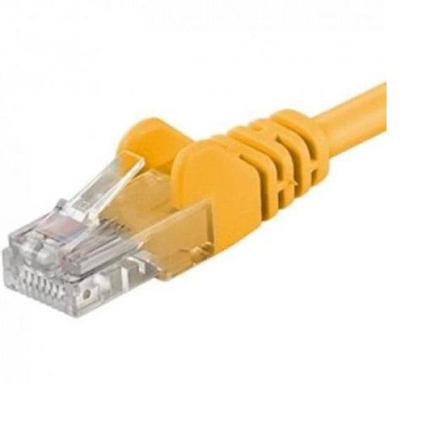 Patchcord utp rj45-rj45 cat.6 1m galben,utp-6-1-y, pachcord din cupru
