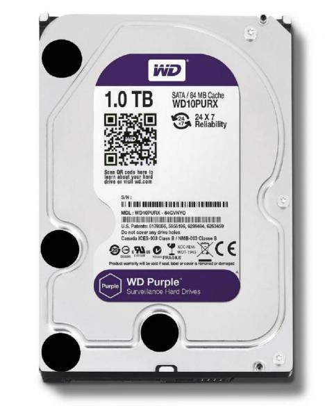Hdd wd purple, 1tb, 5400rpm, sata iii