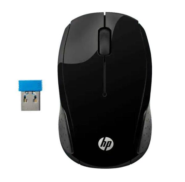 Hp mouse wireless 200 black. culoare: negru. dimensiune: 95 x 58.5 x 34 mm. greutate: 78g