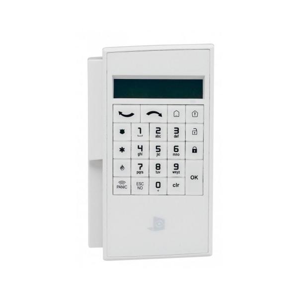 Tastatura numerica wireless videofied xma210, frecventa operare: 868mhz, criptare aes, lcd display( 16 caractere), backlight, alimentare cu baterii 3,6v 3x ls14500 lithium ( incluse), dimensiuni: 160 x 92 x 31 mm, greutate: 180g