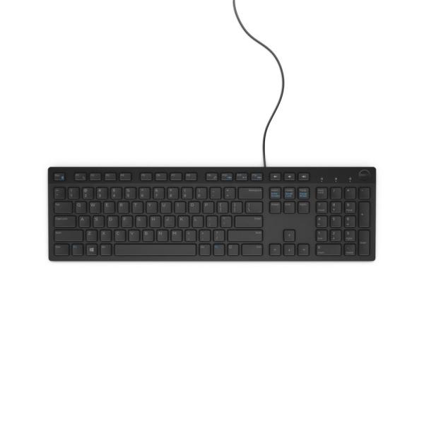 Tastatura dell keyboard multimedia kb216 ro, wired, neagra