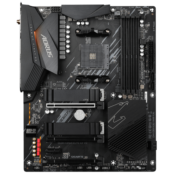 Placa de baza gigabyte b550 aorus elite ax v2, socket am4