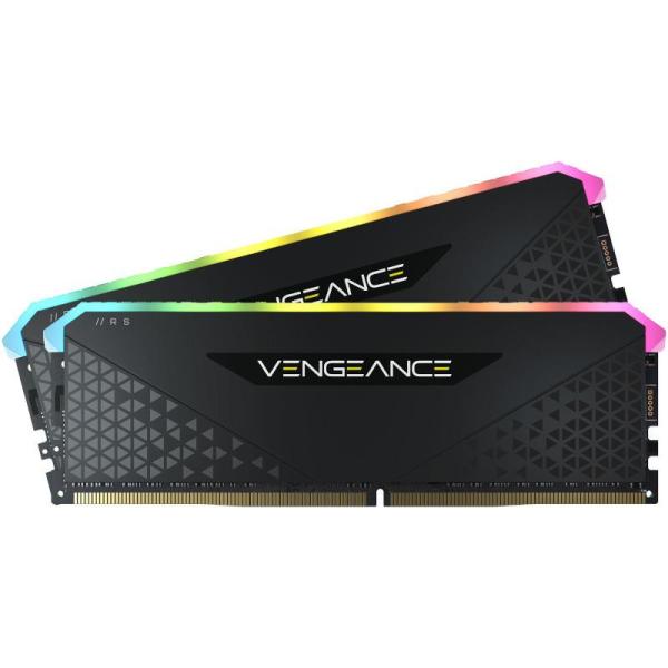 Memorie ram corsair vengeance rgb rs, dimm, 32gb (2x16gb), cl16, 3200mhz