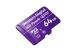 Micro secure digital card western digital, 64gb, clasa 10, purple