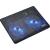 Cooling pad serioux, srxncp007, dimensiuni: 340*250*23mm, compatibilitate maxima laptop: 15.6 inch, dimensiune ventilator: 2 x 125 *125*15mm, nivel zgomot: 10db, flux aer: 20cfm, tensiune alimentare: dc 5v, viteza rotatie maxima: 1500rpm, iluminare led: a