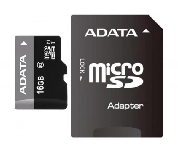 Card de memorie microsd adata premier, 16gb, adaptor sd, class 10
