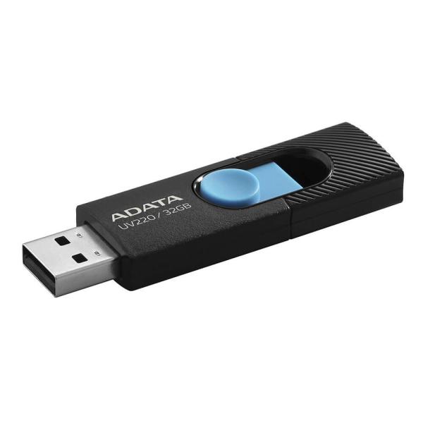 Memorie usb flash drive adata uv220 32gb, usb2.0, albastru/negru