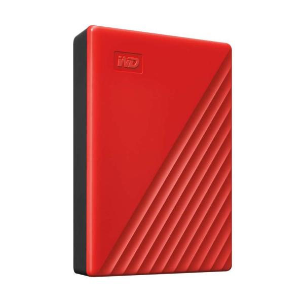 Hdd extern wd my passport, 4tb, rosu, usb 3.2