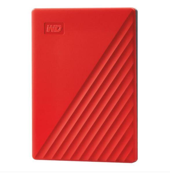 Hdd extern wd my passport, 2tb, 2.5", rosu, usb 3.2