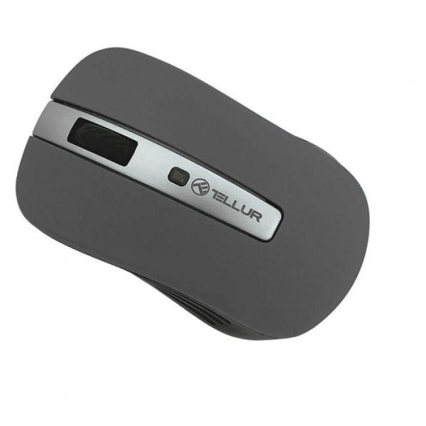 Mouse wireless tellur basic, led, gri inchis