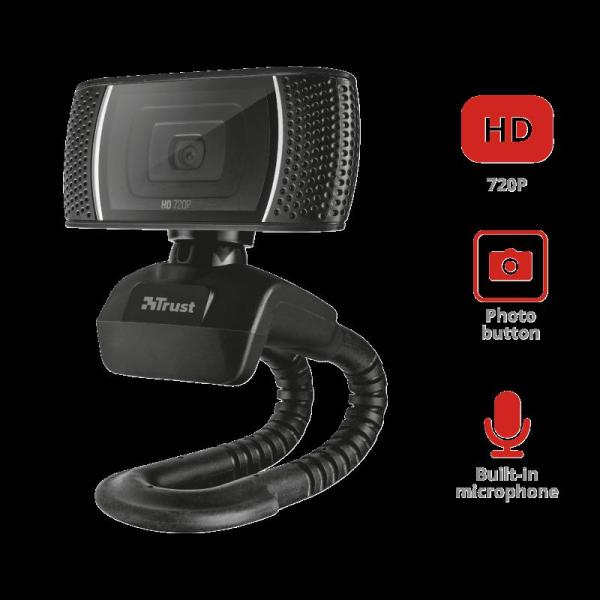 Camera web trust trino hd video webcam