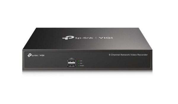 Tp-link vigi 8 channel network video recorder, vigi nvr1008h, latime de banda 80 mbps, 8 canale ip, rezolutie: pana la 8mp, format: h.265+/h.265/ h.264+/h.264, suporta 1 hdd sata de pana la 10tb