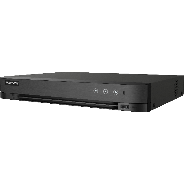 Dvr hikvision 4 canale ids-7204huhi-m1/pc recording up to 8-ch ip camera inputs (up to 8 mp),up to 10 tb capacity per hdd, provide power supply to poc cameras over coaxial cable ,deep learning-based motion detection 2.0 for all analog channels,human/vehic