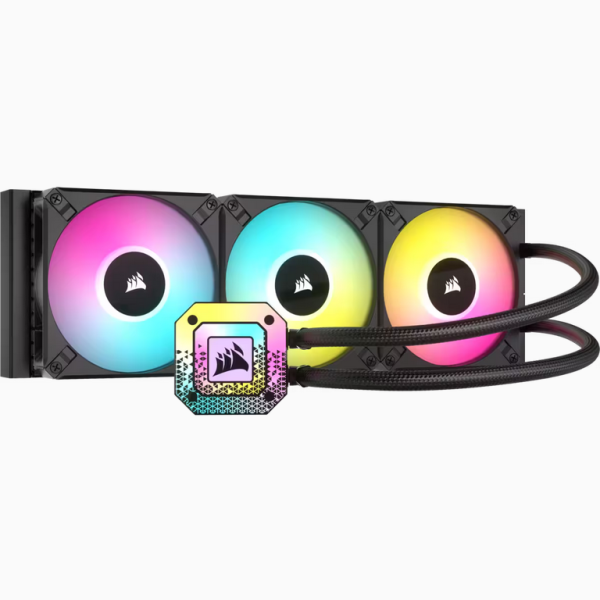 Cooler cpu corsair h150i elite capellix xt racire cu lichid, radiator aluminiu, 3 ventilatoare, dimensiune radiator 360mm, dimensiune ventilator 120mm x 25mm, intel 1700 - 1200 - 1150 - 1151 - 1155 - 1156 - 2011 - 2066, amd am4 - strx4 - str4