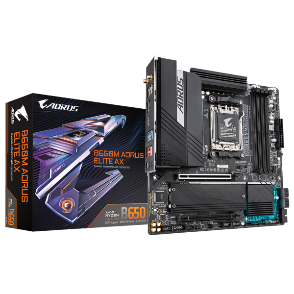 Placa de baza gigabyte b650m aorus elite ax am5