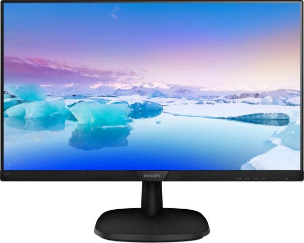 Monitor 27" philips 273v7qjab, fhd 1920*1080, ips, 16:9, 75 hz, wled, 4 ms, 250 cd/m2, 178/178, 10m:1/ 1000:1, flicker-free, low blue mode, anti-glare, 3h, haze 25%, hdmi, vga, dp, pc audio-in, headphone out, boxe 2*2w, vesa 100x100, kensington lock, cabl