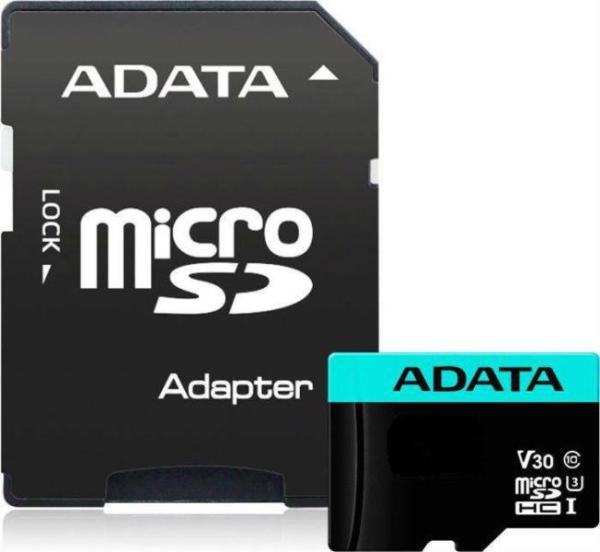 Card de memorie microsd adata 256gb, adaptor sd, class 10