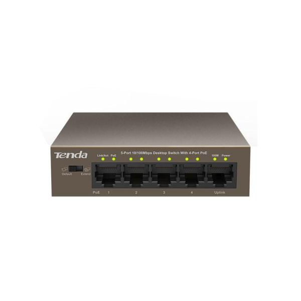 Switch tenda tef1105p-4-63w, 5 port, 10/100 mbps