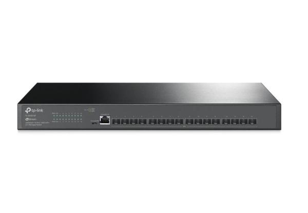 Switch tp-link tl-sx3008f, jetstream 16-port 10ge sfp+ l2+ managed, 16× 10ge sfp+ slots, 1× rj45 console port, 1× micro-usb console port, fanless, rack mountable,