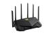 Asus tuf gaming ax6000 dual band wifi 6 gaming router, network standard: ieee 802.11a, ieee 802.11b, ieee 802.11g, wifi 4 (802.11n), wifi 5 (802.11ac) wifi 6 (802.11ax), ipv4, ipv6, ax6000- 1148+4804 mbps, 6 antene externe, procesor: 2.0 ghz, memorie: 512