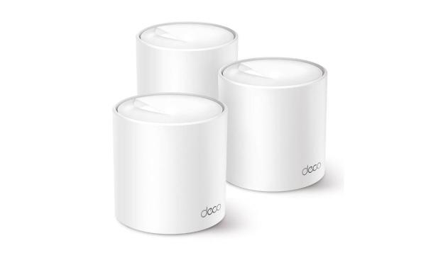 Tp-link ax3000 whole home mesh wi-fi 6 system, deco x50(3-pack); dual- band, standarde wireless: ieee 802.11ax/ac/n/a 5 ghz, ieee 802.11ax/n/b/g 2.4 ghz, viteza wireless: 5 ghz: 2402 mbps, 2.4 ghz: 574 mbps, 2 x antene interne, 2×2 mu-mimo, mod router, mo