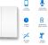 Tp-link tapo s220 intrerupator inteligent dublu (necesita hub tapo), wireless: 868 mhz, incarcare maxima: 600 w led/600w cfl/1000w inc/1000wftl/ventilator de 50 w, dimensiuni: 87.1 × 86 × 41 mm, alimentare: 2× baterii aaa 1.5 v