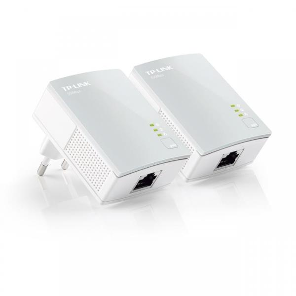 Tp-link kit powerline 500mbps, ultra compact size, homeplug av, greenpowerline, plug and play, 2 bucati tl-pa4010