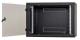 Rack de perete triton seciune simpla 18 600mm adancime usa sticla panouri laterale fixe sectiuni ventilatie activa, sectiuni acces cabluri sus/jos/spate securizare cu cheie, 1 pereche montanti reglabili ip30 negru
