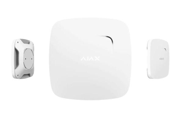 Detector de fum si temperatura fireprotect, wireless, alb - ajax; protectie eficienta de alarmare impotriva incendiilor, senzor optic, senzor temperatura, posibilitate operare stand-alone; temperatura declansare alarma: +59°С ±2°С; tip alarmare: optica + 