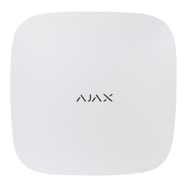 "centrala alarma  ajax hub2 plus - alb, 2xsim, 4g/3g/2g, ethernet, wi-fi - ajax; dispozitive conectate: 200, utilizatori: 200, incaperi: 50, partitii: 25, video: 100 camere sau dvr-uri, sirene conectate: 10, scenarii: 64; comunicatii: ethernet, wi-fi 2.4 