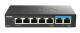 D-link switch dms-107, 7 porturi, standarde si protocoale: ieee 802.3 10base-t, ieee 802.3u 100base-tx, ieee 802.3ab 1000base-t, ieee 802.3bz 2.5gbase-t5 porturi gigabit, 2 porturi 2.5gbps, capacitate 20 gbps, fara ventilator, carcasa metal, dimensiun