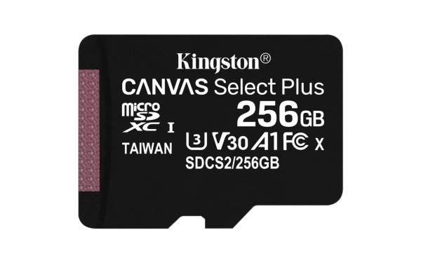 Card de memorie microsd kingston select plus, 256gb, class 10