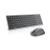 Dell keyboard and mouse set km7120w, wireless, 2.4 ghz, bluetooth 5.0, buttons qty: 7, numeric keypad, hot keys function: multimedia, search, home page, volume - and +, system lock, print screen, movement resolution: 1600 dpi, supported battery type: aa x