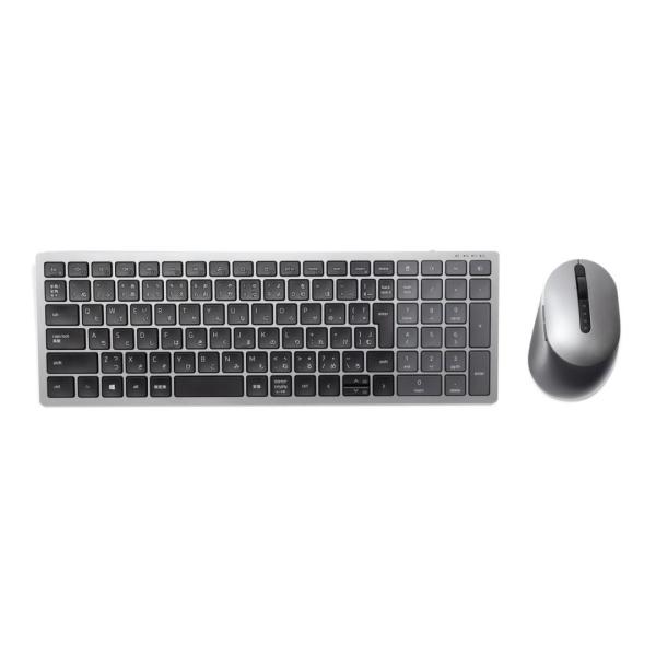 Dell keyboard and mouse set km7120w, wireless, 2.4 ghz, bluetooth 5.0, buttons qty: 7, numeric keypad, hot keys function: multimedia, search, home page, volume - and +, system lock, print screen, movement resolution: 1600 dpi, supported battery type: aa x