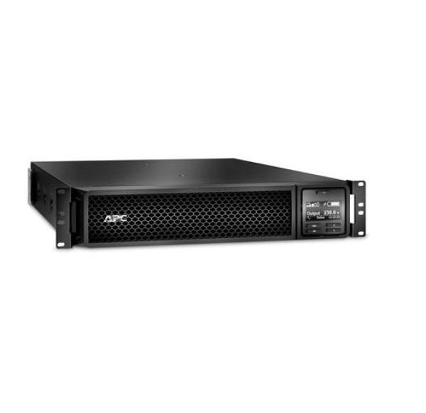 Ups apc smart-ups srt online dubla-conversie 2200va / 1980w 8 conectori c13 2 conectori c19 extended runtime, baterie rbc31 rackabil, placa retea inclusa
