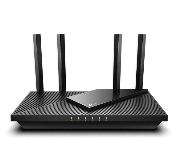 Tp-link wireless router, archer ax55 ;wi-fi 6 ,dual band ax3000 5 ghz: 2402 mbps (802.11ax), 2.4 ghz: 574 mbps(802.11ax), standard and protocol: ieee 802.11ax/ac/n/a 5 ghz, ieee 802.11ax/n/b/g 2.4 ghz4 x antene externe fixe, 1× port wan/lan gigabit, 4× po