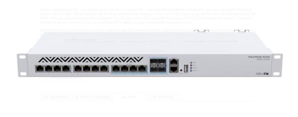 Mikrotik switch, crs312-4c+8xg-rm, procesor: 650 mhz, sistem operare: routeros / switchos, 64mb ram, 16mb flash, interfata: 1 x 10/100, 4 x combo 10g ethernet/ sfp+, 8 x 1g/2.5g/5g/10g , usb type a, dimensiuni: 443 x 183 x 44 mm.