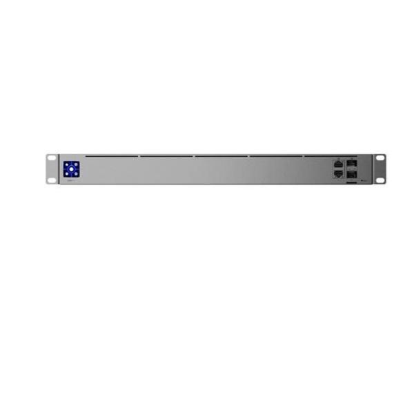 Ubiquiti unifi next-generation security gateway uxg-pro, interfata:1 x 1 gbe rj45 port, 1 x 10g sfp+ port, procesor: quad-core arm® cortex®-a57 at 1.7 ghz, memorie ram: 2 gb ddr4, 1.3" touchscreen, consum maxim: 30w.