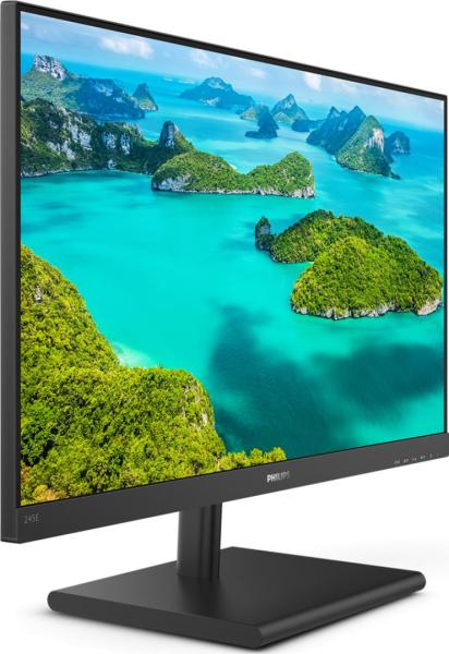 Monitor 23.8" philips 245e1s, ips, wled, anti-glare, 3h, haze 25%, 16:9, wqhd 2560*1440, 75 hz, 4 ms