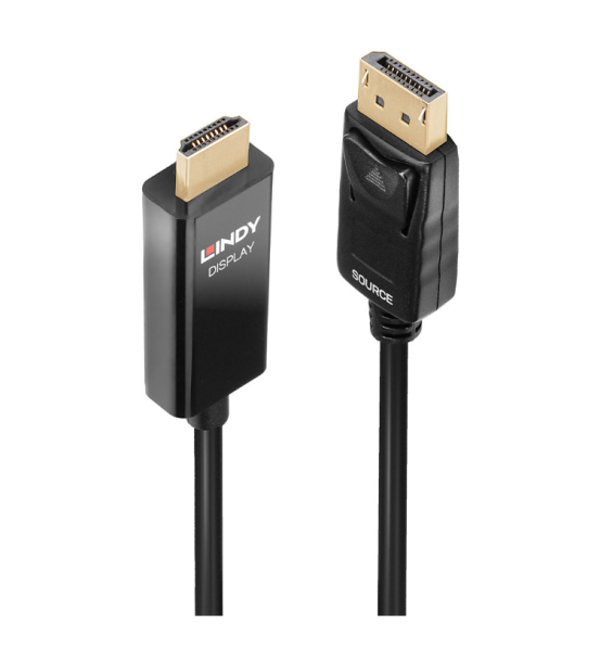 Cablu lindy 1m displayport la hdmi