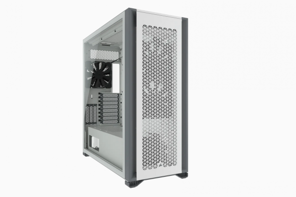 Carcasa corsair 7000d airflow full-tower atx pc case — white  maximum gpu length 450 mm maximum psu length 225 mm maximum cpu cooler height 190 mm expansion slots 8 horizontal + 3 vertical case drive bays (x6) 3.5in (x4) 2.5in form factor full tower case 