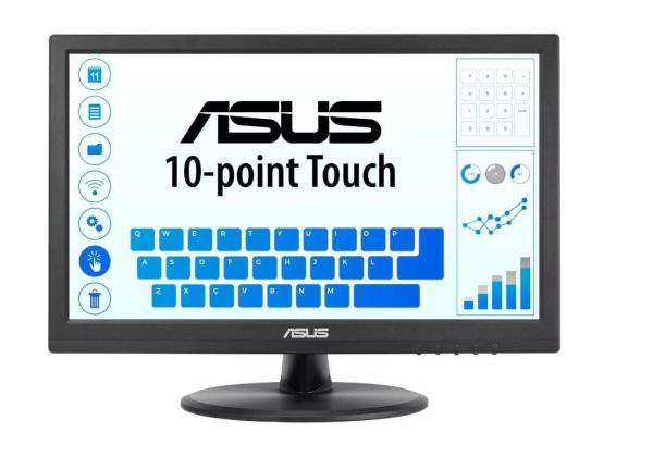 Monitor 15.6" asus vt168hr, fwxga 1366*768, capacitive 10-point multi- touch, tn, 16:9, 400:1, 220 cd/m2, 90/60, 5 ms, flicker free, low bluelight, hdmi, d-sub, vesa 75* 75, kensington lock, culoare negru