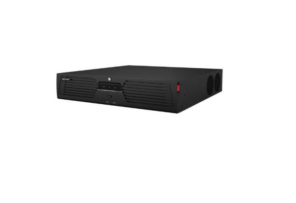 Hikvision 4k nvr ds-9664ni-m8 64-ch ip camera inputs,  2-ch@32 mp/2-ch@ 24 mp/4-ch@12 mp/8-ch@8 mp/16-ch@4 mp/32-ch@1080p decoding capacity, 400 mbps incoming bandwidth and 400 mbps outgoing bandwidth, 2 hdmi (different source) and 2 vga (different source