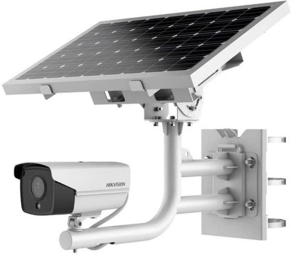 Camera de supraveghere hikvision ip bullet 4g cu panou solar ds- 2xs6a87g1-ls/c36s80 2.8mm, panou solar 80w,transmisie lte-tdd/lte- fdd/wcdma/gsm 4g wireless network, baterie litiu reincarcabila 360 wh (90 wh for each battery),rezolutie: 8 mp@ 15fps, ilum