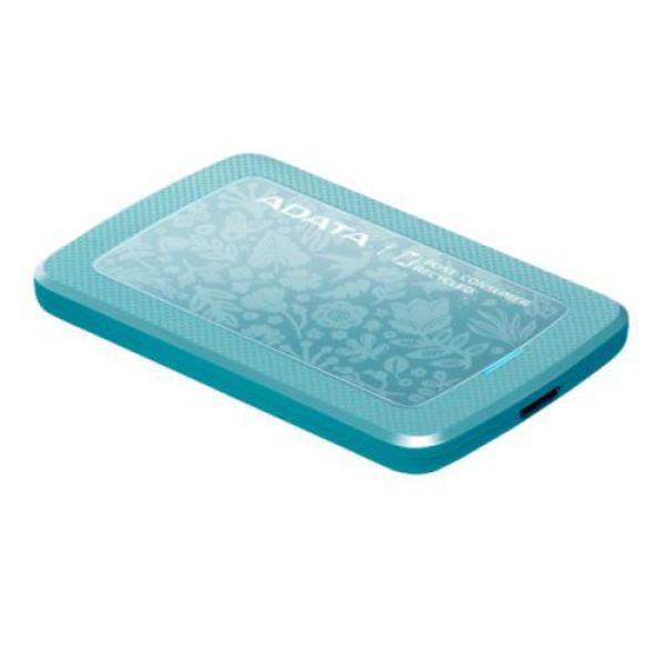 Hdd extern adata, 1tb, hc300 eco, 2.5", usb 3.2, plastic si silicon, rezistent la socuri, albastru