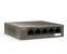Tenda switch tef1105p-4-38w, 5-port 10/100mbps, 4-porturi poe, standarde de retea:  ieee 802.3、 ieee 802.3u、ieee 802.3x、 ieee 802.3af, interfata: 4*10/100 base-tx ethernet ports(data/power), 1*10/100 base-tx ethernet port(data), dimensiuni: 100.0mmx100.0m