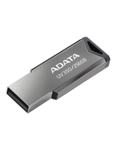 Usb flash drive adata 256gb, uv350, usb3.2, silver