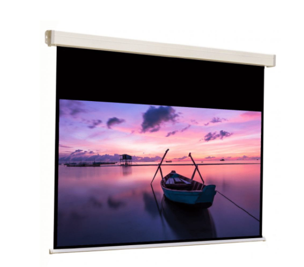 Ecran de proiectie manual, cu prindere in tavan/perete sopar platinum 16:9 300x208cm