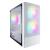 "case x4-m(m-atx) white, front panel:metal mesh cover left side panel:tempered glass"